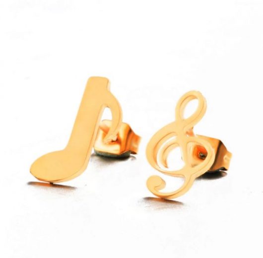 musical note earrings
