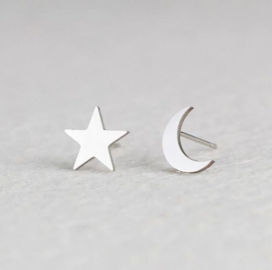 star and moon earrings