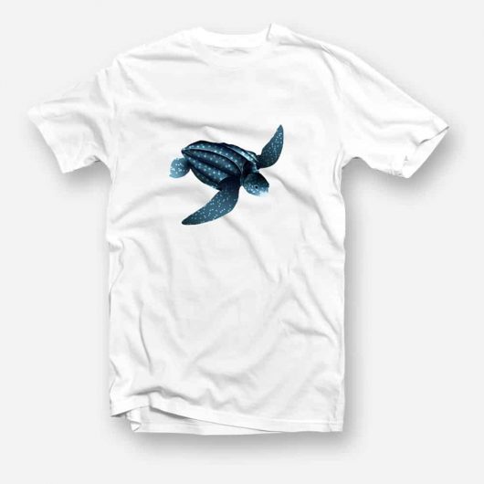T-shirt with leatherback turtle graphic